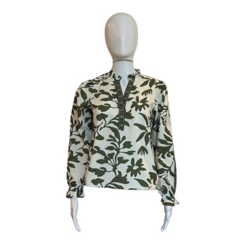 Ashley Top | Olive Foliage - Shirts & Tops - Maude - The Grove