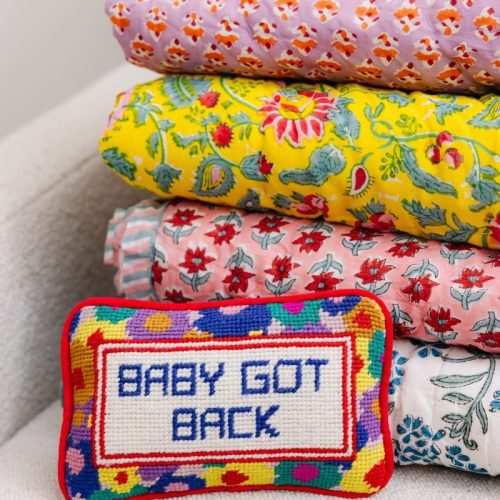 baby got back mini needlepoint pillowfurbish studiothe grove 882102