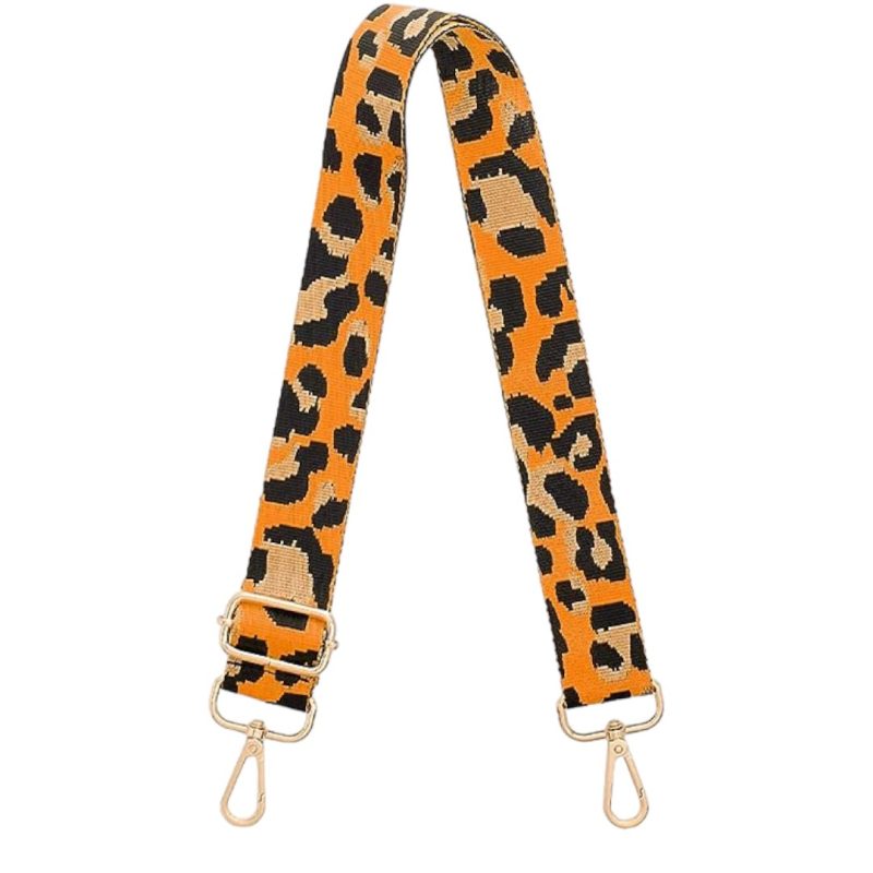 bag strap orange leopardtwistthe grove 807038