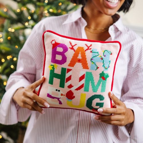 bah humbug needlepoint pillowfurbish studiothe grove 628125