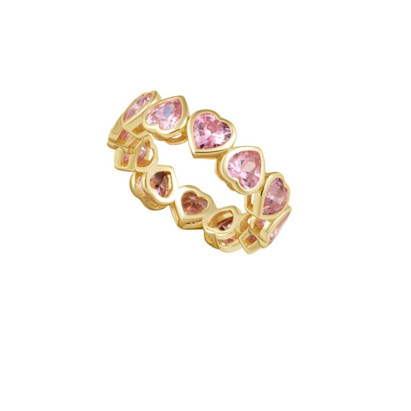 bezel heart ring pinksahira jewelry designthe grove 658714