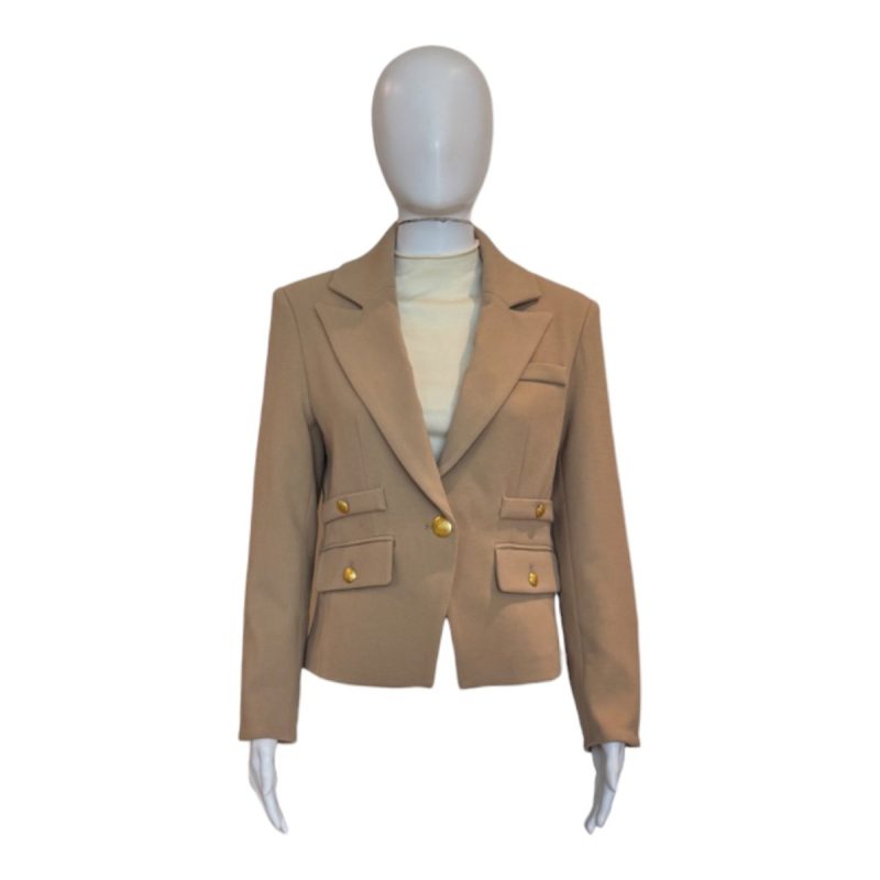 Bridgette Blazer | Camel - Blazer - Patty Kim - The Grove