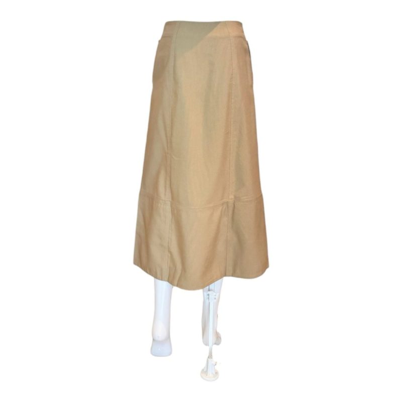 brown yoked midi skirtfarm riothe grove 294601