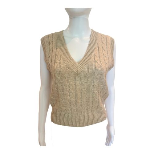 cassie chunky cable knit vestenglish factorythe grove 304325