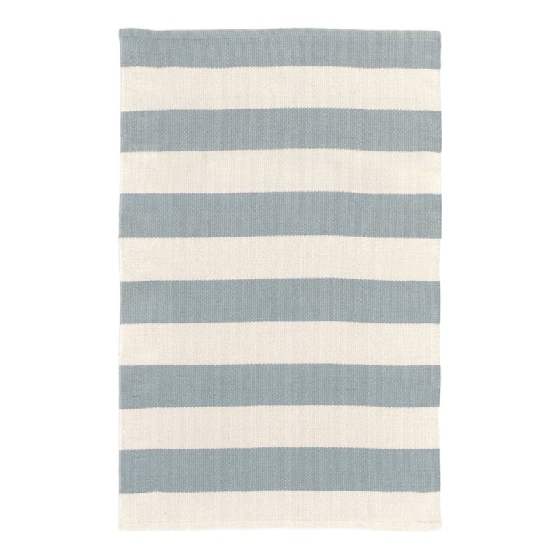 catamaran stripe indooroutdoor rug light blue ivorydash albertthe grove 689232