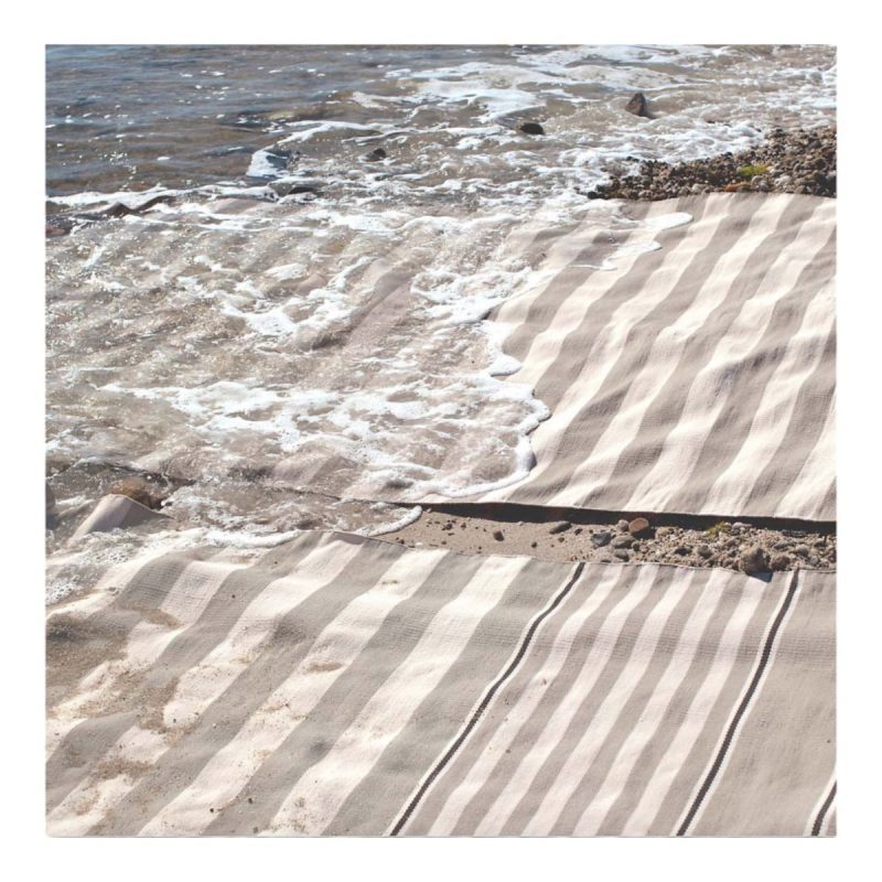 catamaran stripe indooroutdoor rug platinum ivorydash albertthe grove 459390