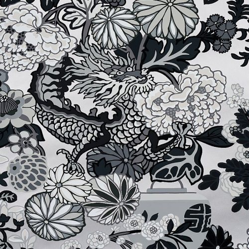 Chaing Mai Dragon Wallpaper-Wallpaper-Schumacher-The Grove