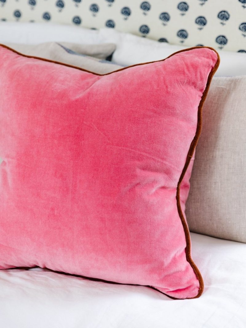 charliss velvet pillow light pink rustfurbish studiothe grove 403202