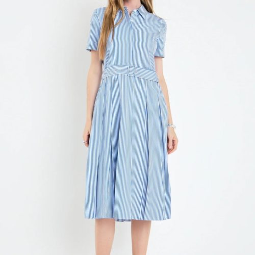 cindy striped midi dress blue whiteenglish factorythe grove 893442