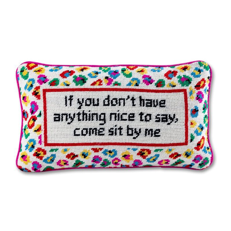 come sit by me needlepoint pillowfurbish studiothe grove 252649