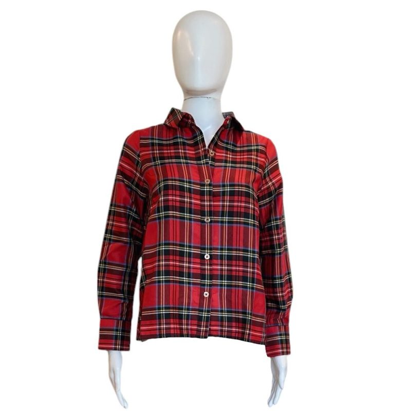 Comfy Cozy Shirt | Red Duke of York Plaid - Shirts & Tops - Gretchen Scott - The Grove