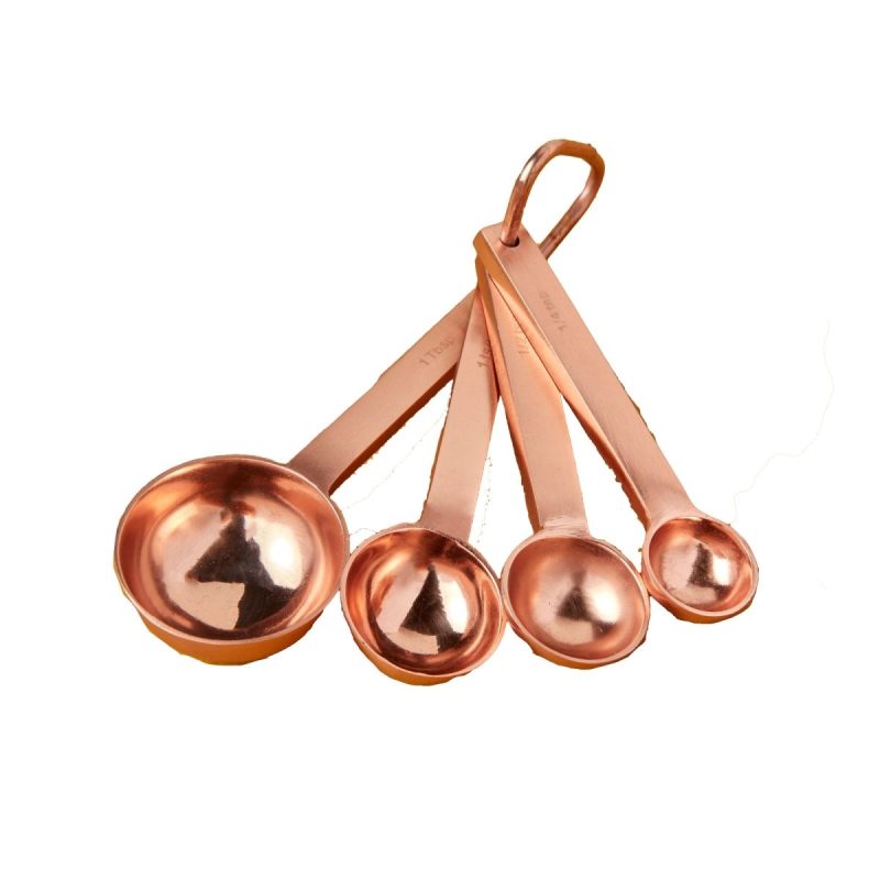 copper measuring spoons set of 4clementine wpthe grove 759709