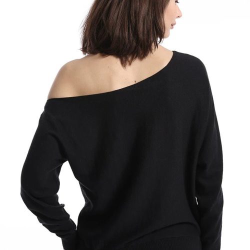 cotton cashmere off the shoulder top blackminnie rosethe grove 387355