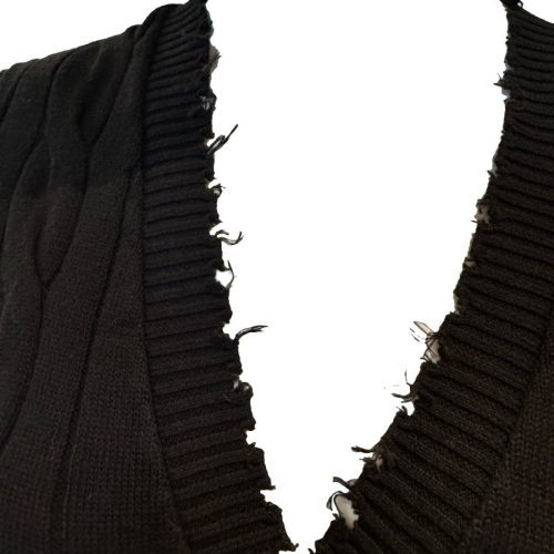 cotton frayed cable cardigan blackminnie rosethe grove 991575