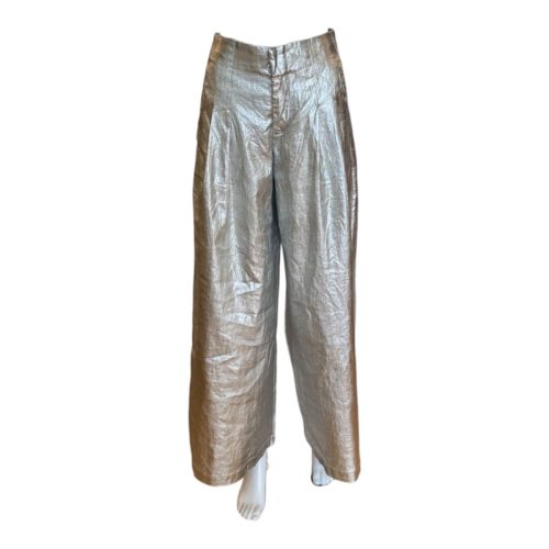 Culotte Linen Pant | Silver - Pants - Lanhtropy - The Grove