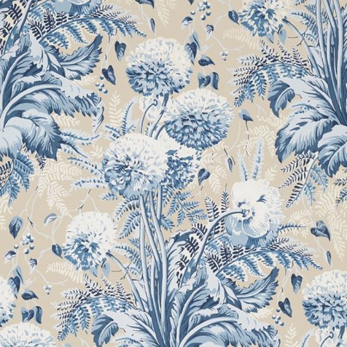 Dahlia Wallpaper-Wallpaper-Thibaut-The Grove