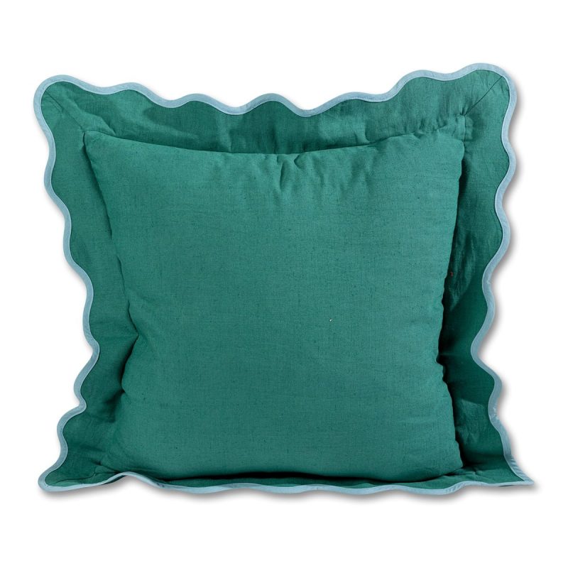 darcy linen pillow green aquafurbish studiothe grove 843218