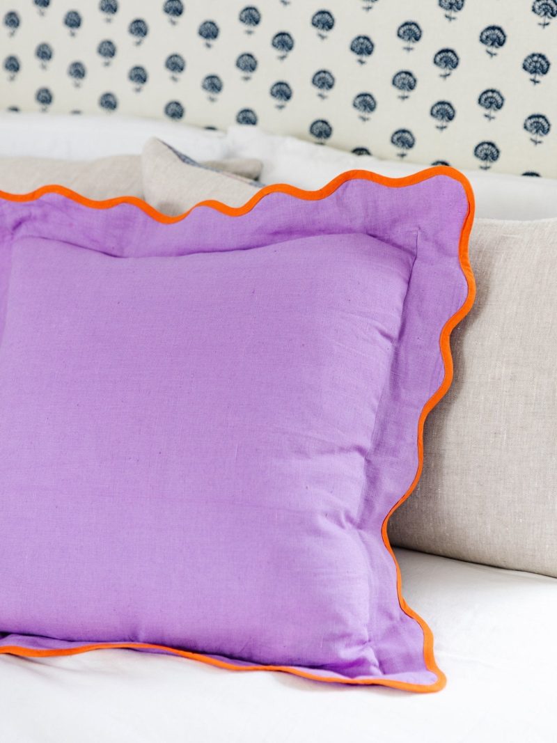 darcy linen pillow lilac orangefurbish studiothe grove 154644