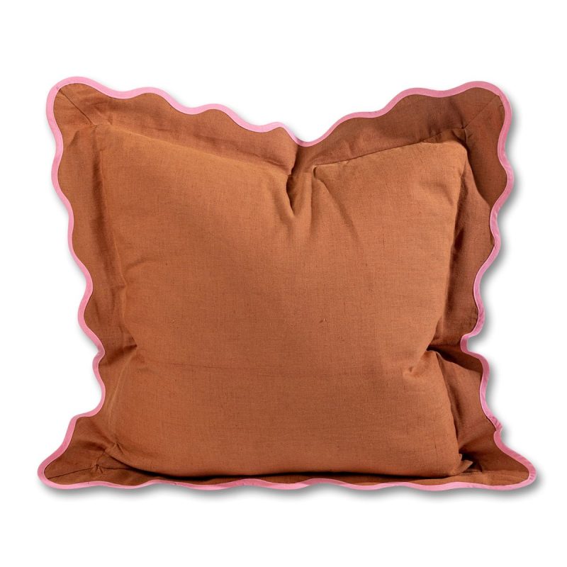 darcy linen pillow rust light pinkfurbish studiothe grove 743089