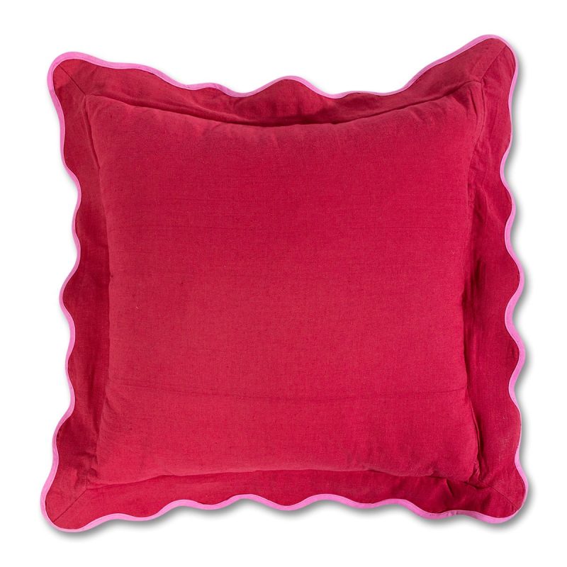 darcy linen pillow wine neon pinkfurbish studiothe grove 712170