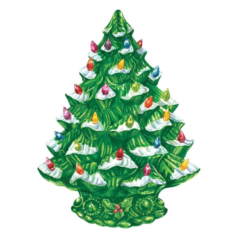 die cut vintage christmas tree placemathester cookthe grove 656139