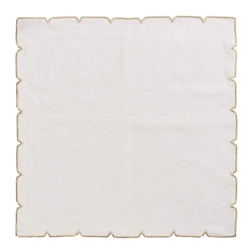 divot napkin in white goldclementine wpthe grove 926991