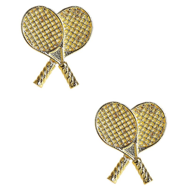 double tennis racket stud earringslisi lerchthe grove 444511