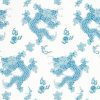 Dragon Dance Wallpaper-Wallpaper-Thibaut-The Grove