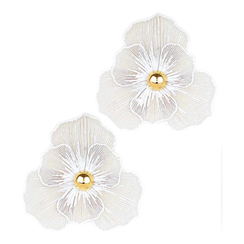 eleanor flower stud earrings whitetwistthe grove 389252