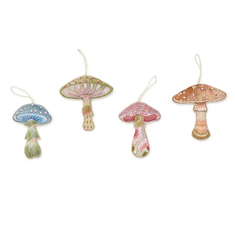 embroidered mushroom ornamenttwos companythe grove 420549