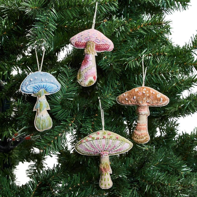 embroidered mushroom ornamenttwos companythe grove 840790