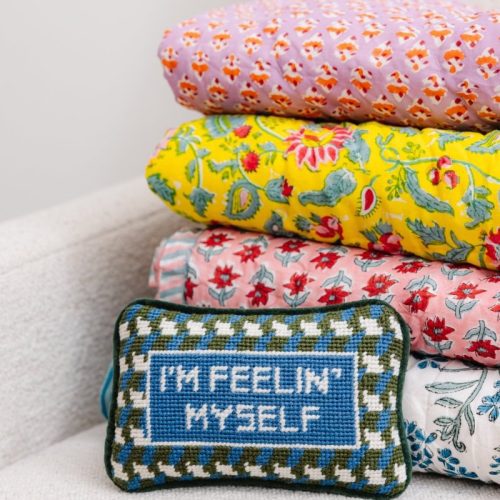 feelin myself mini needlepoint pillowfurbish studiothe grove 815192