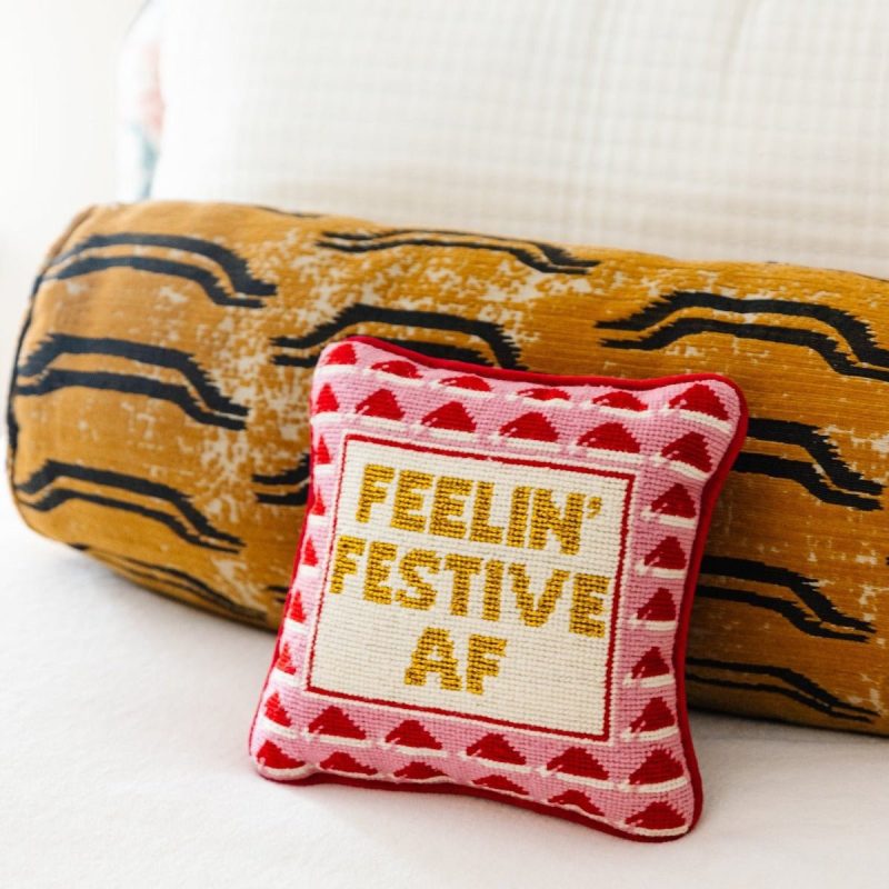 festive af needlepoint pillowfurbish studiothe grove 440283