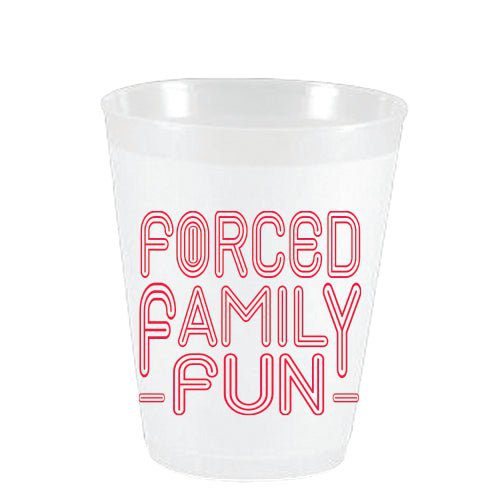 Forced Family Fun Frost Flex Cups - Party Cups - Sassy Cups LLC - The Grove