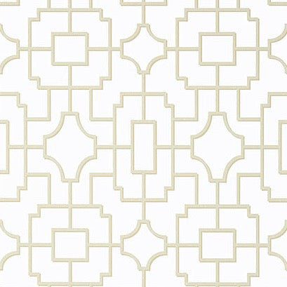 Fretwork Wallpaper-Wallpaper-Thibaut-The Grove