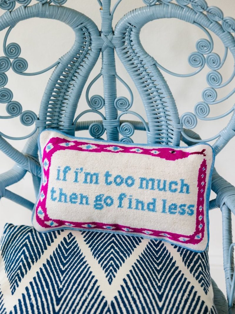 go find less needlepoint pillowfurbish studiothe grove 340999