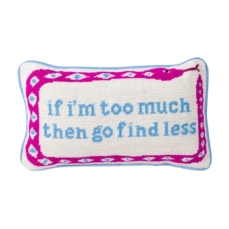 go find less needlepoint pillowfurbish studiothe grove 766880