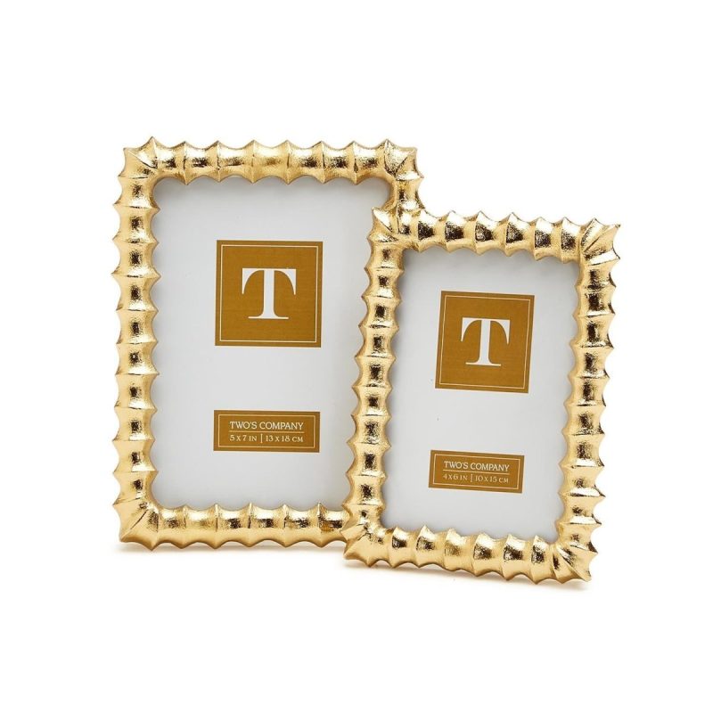 gold wave photo frame two sizestwos companythe grove 541654