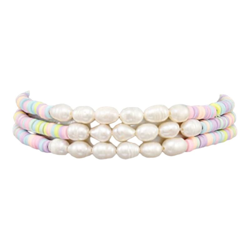 harper pearl rubber bead bracelets multitwistthe grove 334090