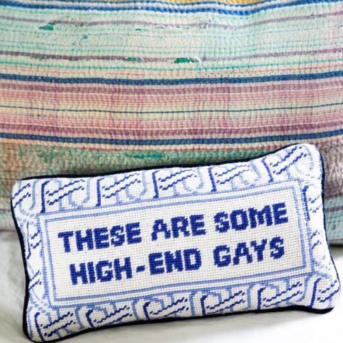 high end gays needlepoint pillowfurbish studiothe grove 821407