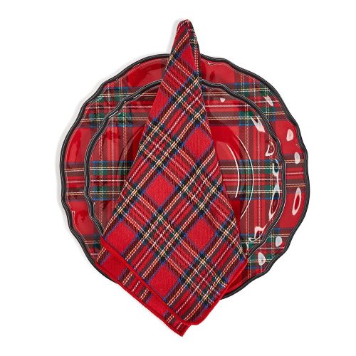 holiday plaid tartan napkins set of fourclementine wpthe grove 249919