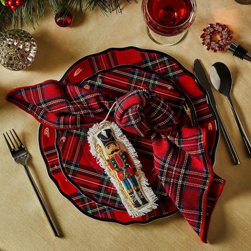 holiday plaid tartan napkins set of fourclementine wpthe grove 553871