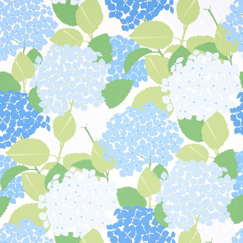 hydrangea porcelain wallpaperschumacherthe grove 412517