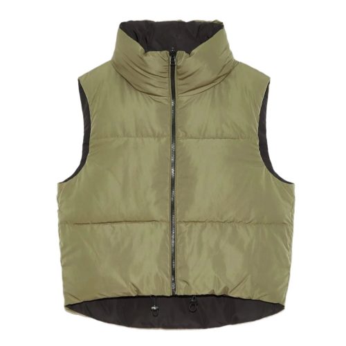 kansas reversible puffer vest black armydelucthe grove 540403