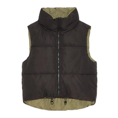 kansas reversible puffer vest black armydelucthe grove 776696