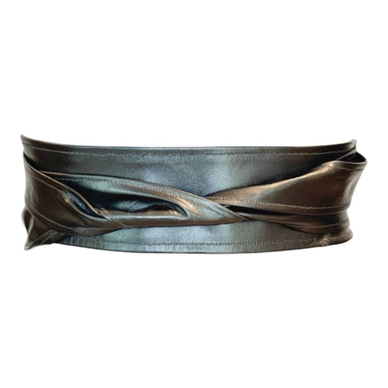 leather obi belt pewteriva marie creedthe grove 375699