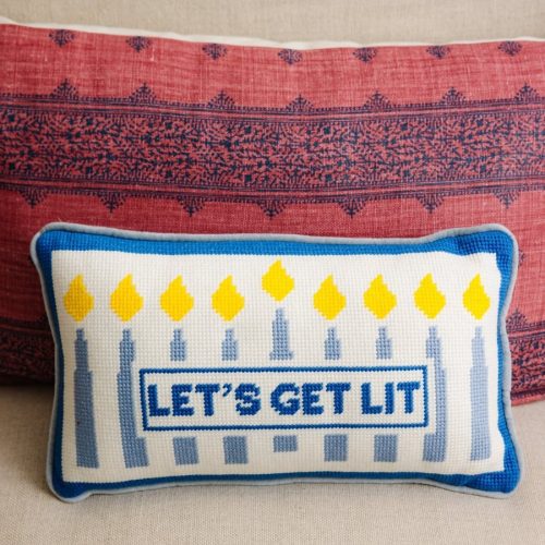 lets get lit needlepoint pillowfurbish studiothe grove 285514