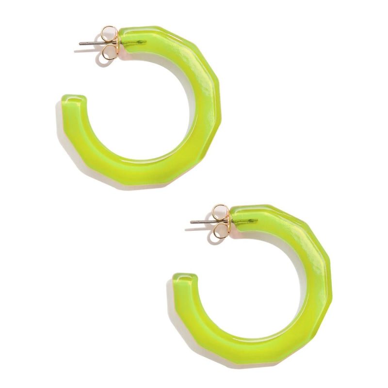 lime large robin textured hoop earringszenziithe grove 720635