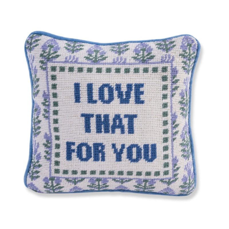 love that for you needlepoint pillowfurbish studiothe grove 664518