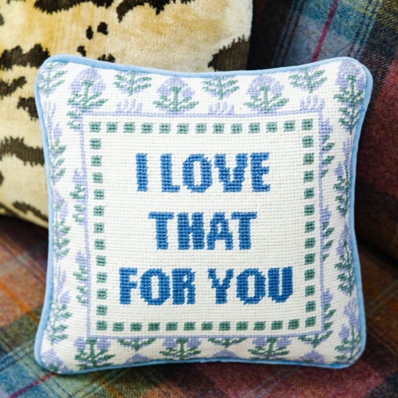 love that for you needlepoint pillowfurbish studiothe grove 976770